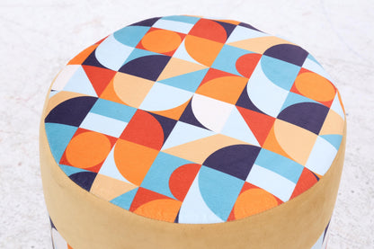 Fußhocker mit Kissen | Schlafzimmer Pouf | Gepolsterter Sitzhocker