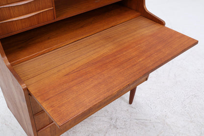 Vintage Teak Sekretär 60er Jahre | Mid Century Schrank Arbeitstisch Retro Holz Aufbewahrung