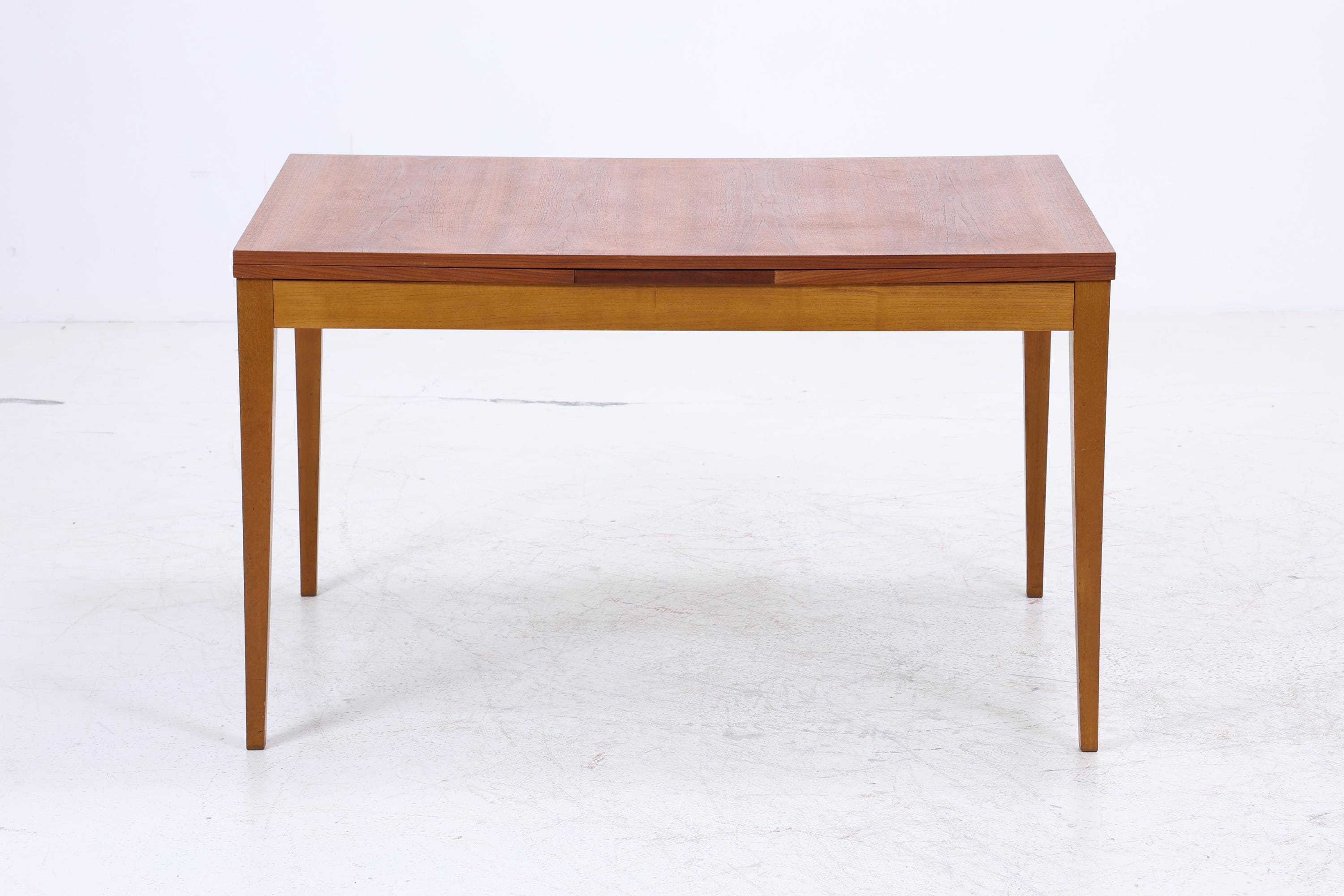 Vintage Esstisch | Mid-Century Ausziehbarer Küchentisch 1960er Holz