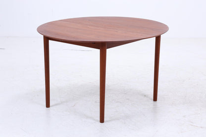 Peter Hvidt &amp; Orla Mølgaard-Nielsen runder Teak Esstisch 60er Jahre | Danish Design Mid Century Tisch | Søborg Møbelfabrik