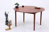 Peter Hvidt & Orla Mølgaard-Nielsen runder Teak Esstisch 60er Jahre | Danish Design Mid Century Tisch | Søborg Møbelfabrik