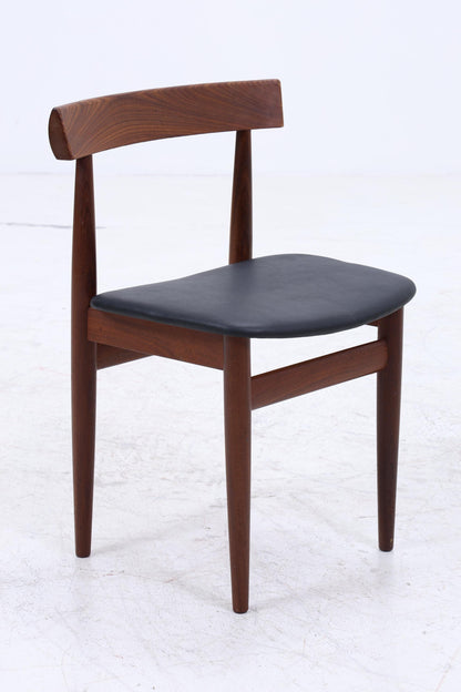 Hans Olsen für Frem Røjle – Vintage runder Ausziehtisch mit 4 Stühlen aus Teak | Danish Mid Century Dining Set