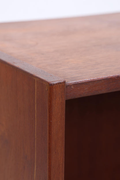 Vintage Teak Regal mit Schiebetüren | Mid Century Regal 60er Jahre | Bücherregal Holz