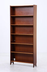 Vintage Teak Bücherregal | Mid Century Regal 60er Jahre | Hohes Holz Standregal