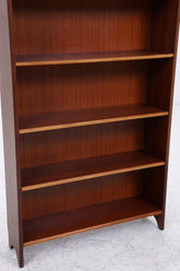 Vintage Teak Bücherregal | Mid Century Regal 60er Jahre | Hohes Holz Standregal