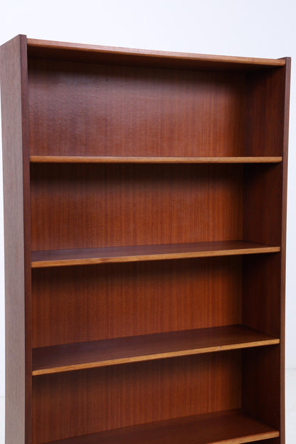 Vintage Teak Bücherregal | Mid Century Regal 60er Jahre | Hohes Holz Standregal
