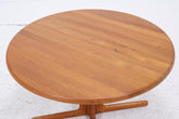 CJ Rosengaarden Vintage Esstisch | Mid Century Teak Tisch rund/oval ausziehbar mit 2 Einlegeplatten