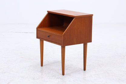 Vintage Teak Mini Kommode 60er Jahre | Danish Design Mid Century Holz Nachttisch mit Schubladen Aufbewahrung