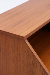 Vintage Teak Mini Kommode 60er Jahre | Danish Design Mid Century Holz Nachttisch mit Schubladen Aufbewahrung