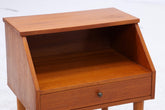Vintage Teak Mini Kommode 60er Jahre | Danish Design Mid Century Holz Nachttisch mit Schubladen Aufbewahrung
