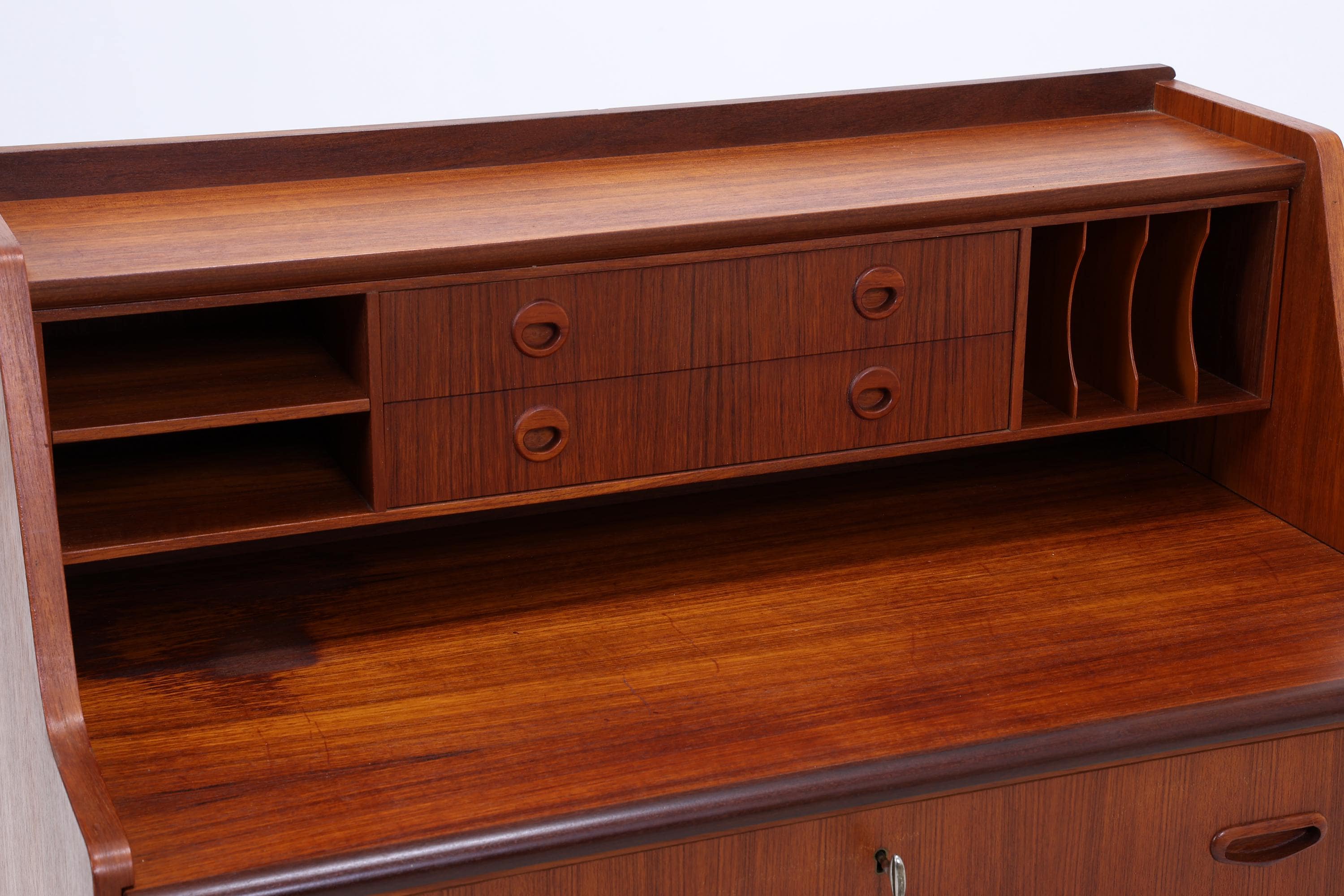 Vintage Teak Sekretär 60er Jahre | Danish Design Mid Century Schrank Retro Holz Aufbewahrung