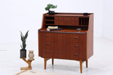 Vintage Teak Sekretär 60er Jahre | Danish Design Mid Century Schrank Retro Holz Aufbewahrung