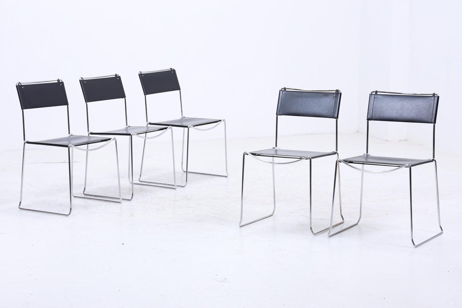 5er Set Design Stühle | Giandomenico Belotti für Alias | Italienisches Industriedesign