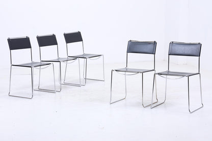 5er Set Design Stühle | Giandomenico Belotti für Alias | Italienisches Industriedesign