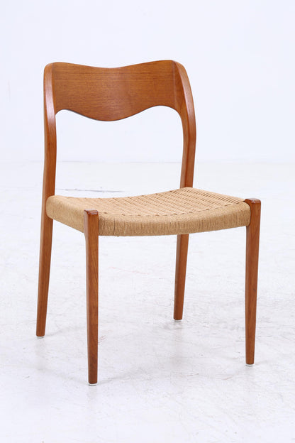 2er Set Teak Esszimmerstühle | Niels Otto Møller für JL Møllers | Dänisches Mid-Century Design