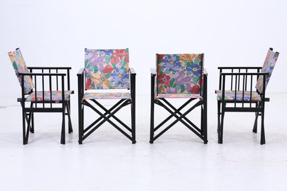 4er Set Vintage Regiestühle | E. Hyllinge Møbler | Dänisches Design | Klappfunktion