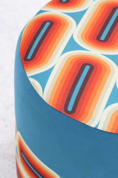 Fußhocker mit Kissen | Schlafzimmer Pouf | Gepolsterter Sitzhocker