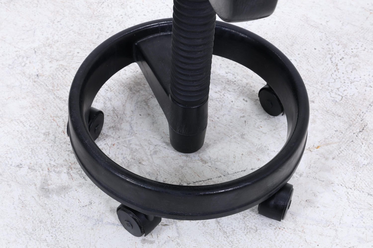 1v4 Siemens Sirona Stil Rollhocker | Vintage Praxis- &amp; Laborhocker | Industrie Design Drehhocker