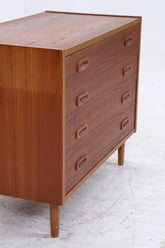 Vintage Teak Schubladenkommode | Mid-Century Kommode mit 4 Schubladen | Skandinavisches Design
