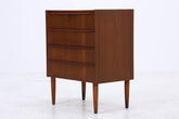 Teak Schubladenkommode | Mid-Century Vintage Kommode mit 4 Schubladen | Scandinavian Design 1960er