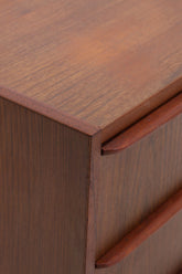 Teak Schubladenkommode | Mid-Century Vintage Kommode mit 4 Schubladen | Scandinavian Design 1960er