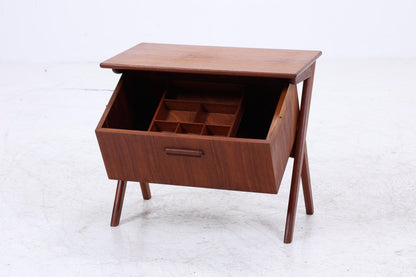 Vintage Teak Nähkasten | Danish Design | Mid-Century Beistelltisch