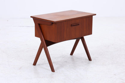 Vintage Teak Nähkasten | Danish Design | Mid-Century Beistelltisch