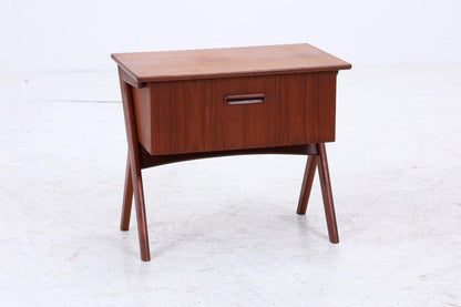 Vintage Teak Nähkasten | Danish Design | Mid-Century Beistelltisch
