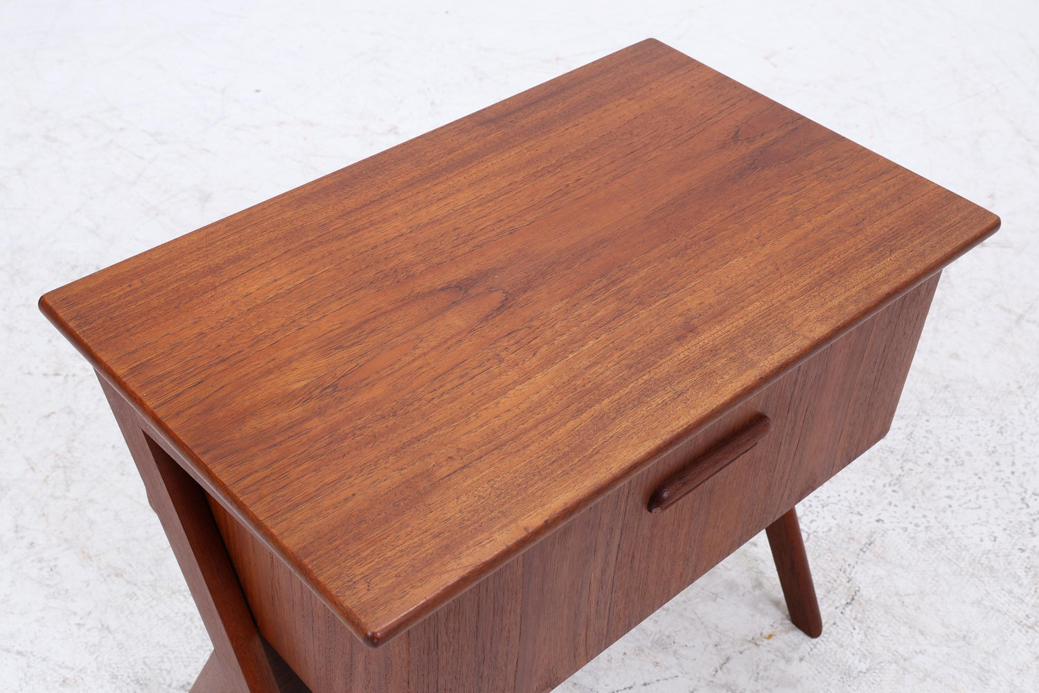 Vintage Teak Nähkasten | Danish Design | Mid-Century Beistelltisch