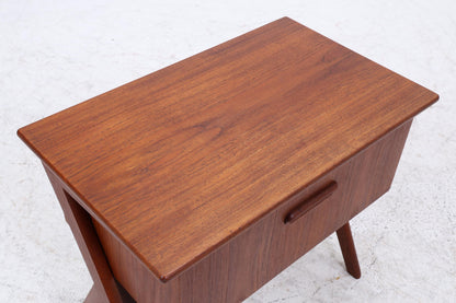 Vintage Teak Nähkasten | Danish Design | Mid-Century Beistelltisch