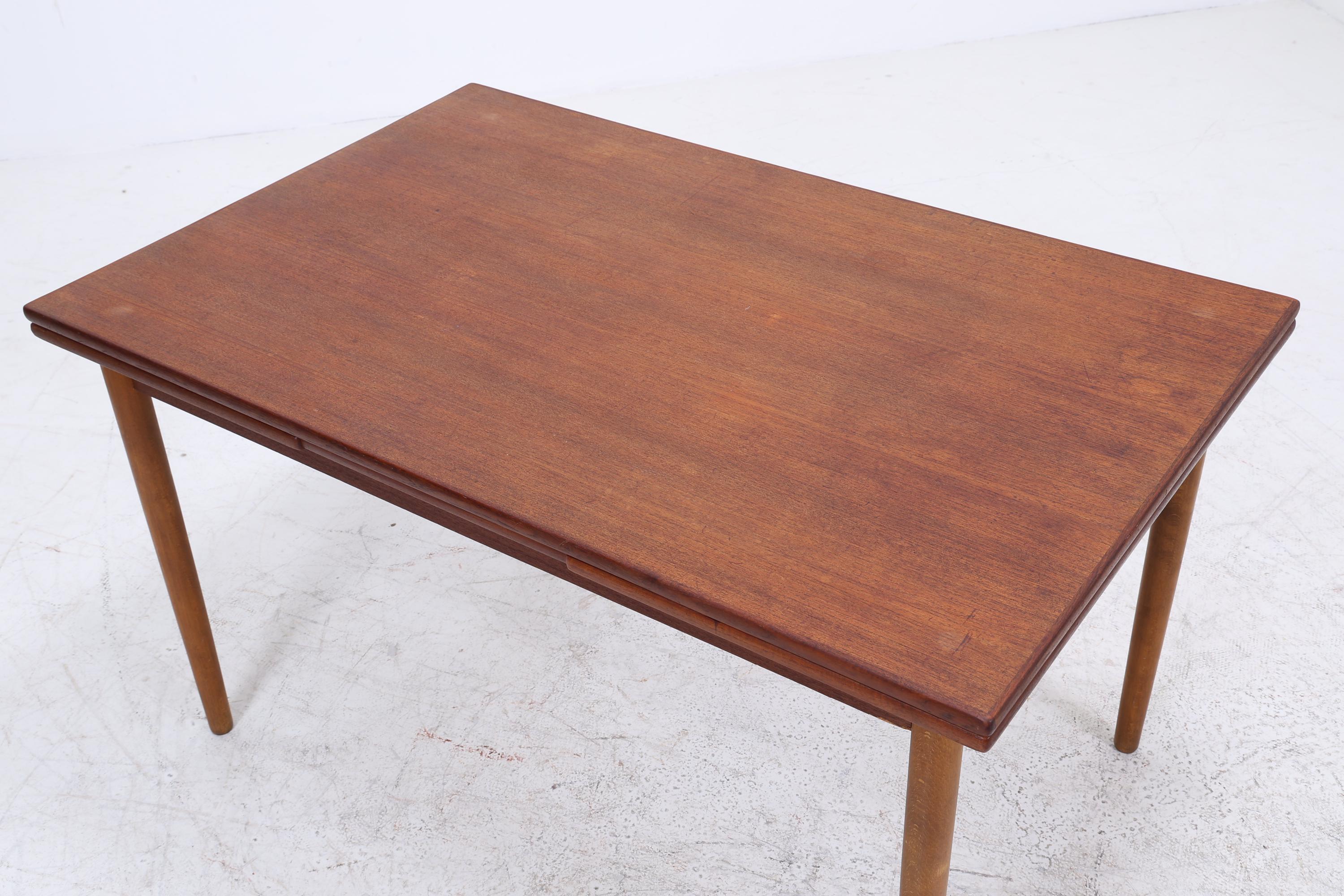 Vintage Teak Küchentisch mit Ausziehfunktion | Mid-Century Esstisch