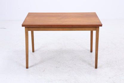 Vintage Teak Esstisch | Mid Century Ausziehtisch mit 2 Ausziehplatten