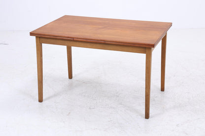 Vintage Teak Esstisch | Mid Century Ausziehtisch mit 2 Ausziehplatten