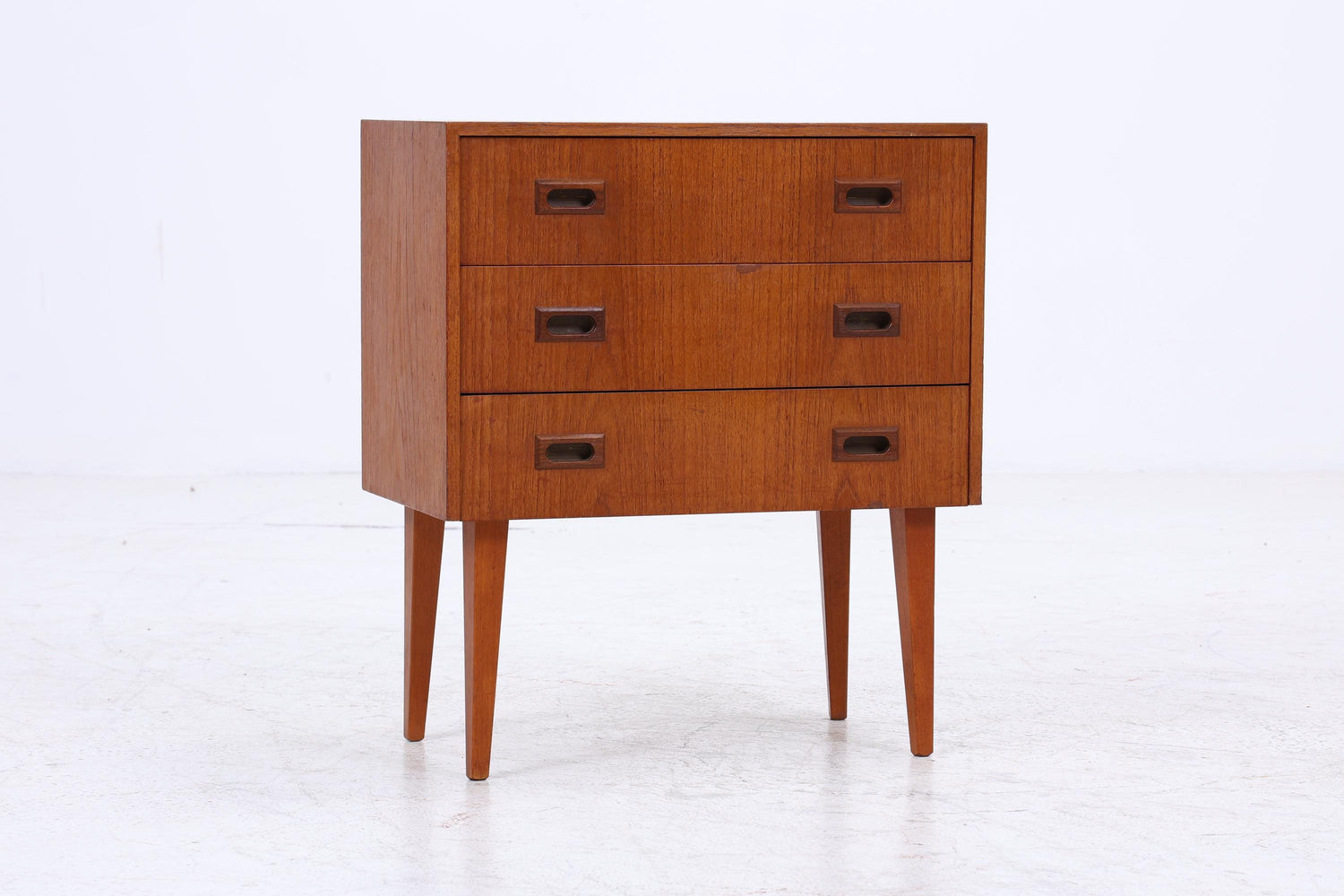 Vintage Teak Mini Kommode | Mid-Century Nachttisch Danish Design