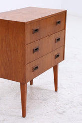 Vintage Teak Mini Kommode | Mid-Century Nachttisch Danish Design