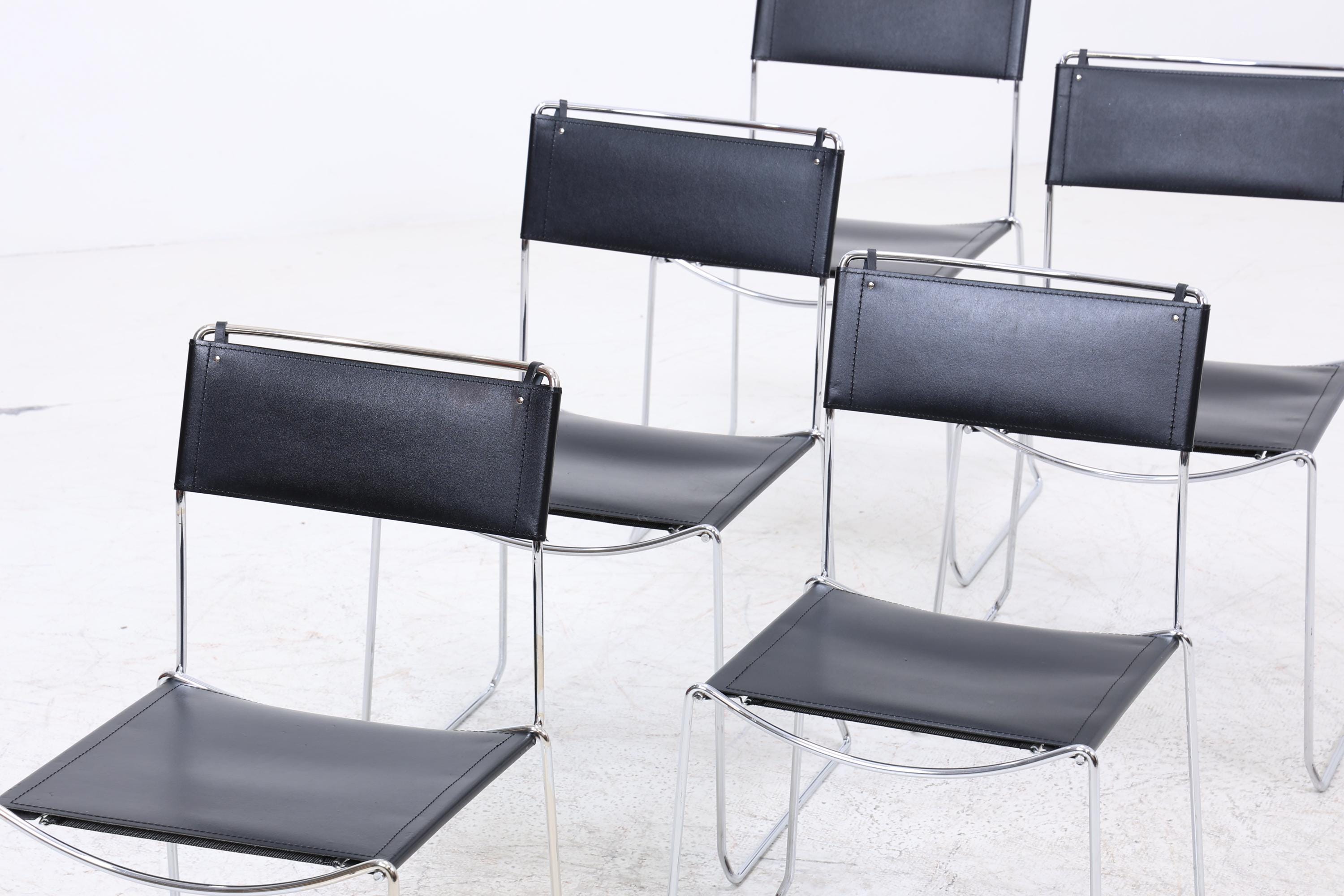 5er Set Design Stühle | Giandomenico Belotti für Alias | Italienisches Industriedesign