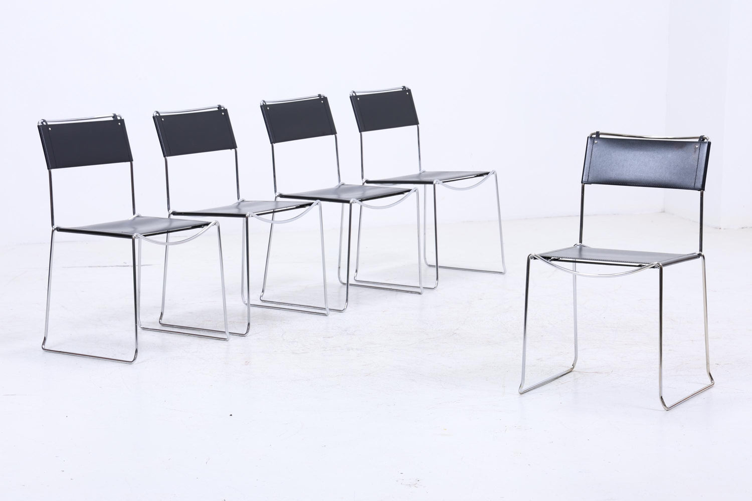 5er Set Design Stühle | Giandomenico Belotti für Alias | Italienisches Industriedesign