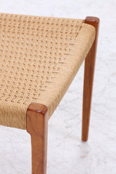 2er Set Teak Esszimmerstühle | Niels Otto Møller für JL Møllers | Dänisches Mid-Century Design