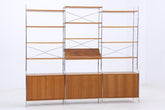 Vintage Teak Schrankwand WHB | Mid-Century Modular String Regalsystem