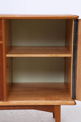 Vintage Sideboard 60er Jahre | Mid Century TV Board mit Schubladen & Fächern Retro Holz Aufbewahrung Anrichte