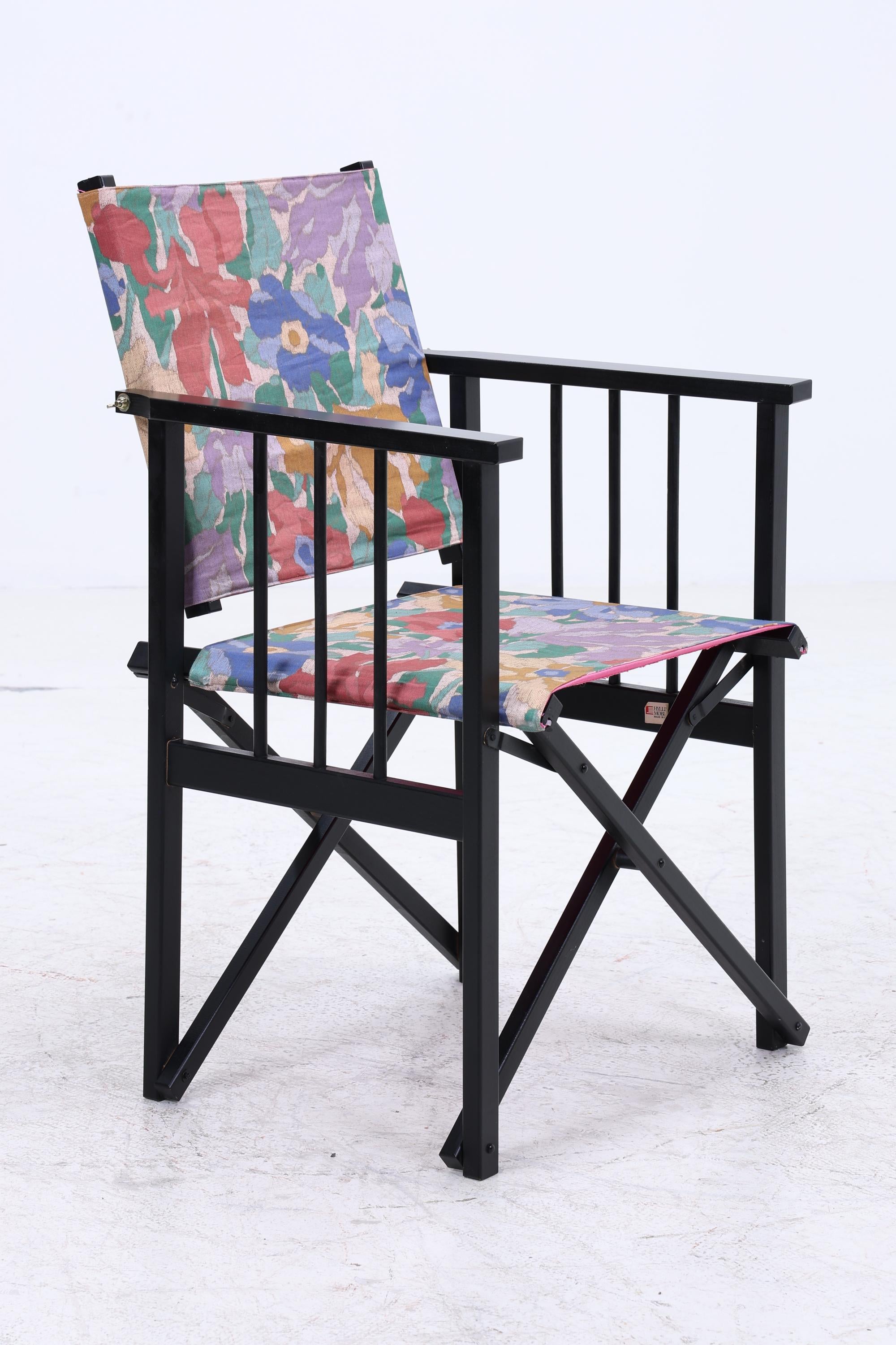 4er Set Vintage Regiestühle | E. Hyllinge Møbler | Dänisches Design | Klappfunktion