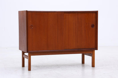 Vintage Teak Kommode mit Schiebetüren | Mid-Century Schrank Danish Modern