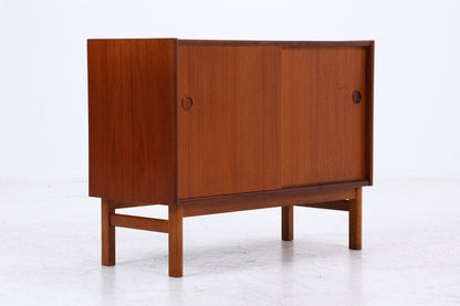 Vintage Teak Kommode mit Schiebetüren | Mid-Century Schrank Danish Modern