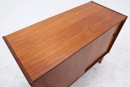 Vintage Teak Kommode mit Schiebetüren | Mid-Century Schrank Danish Modern