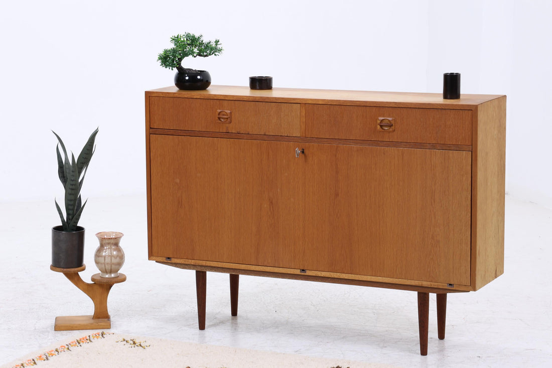 Vintage Teak Kommode | Mid-Century Schubladenkommode