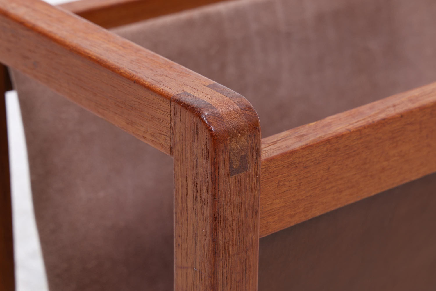 Vintage Teak Zeitungsständer | Mid-Century Magazinhalter Danish Modern