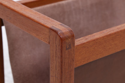 Vintage Teak Zeitungsständer | Mid-Century Magazinhalter Danish Modern