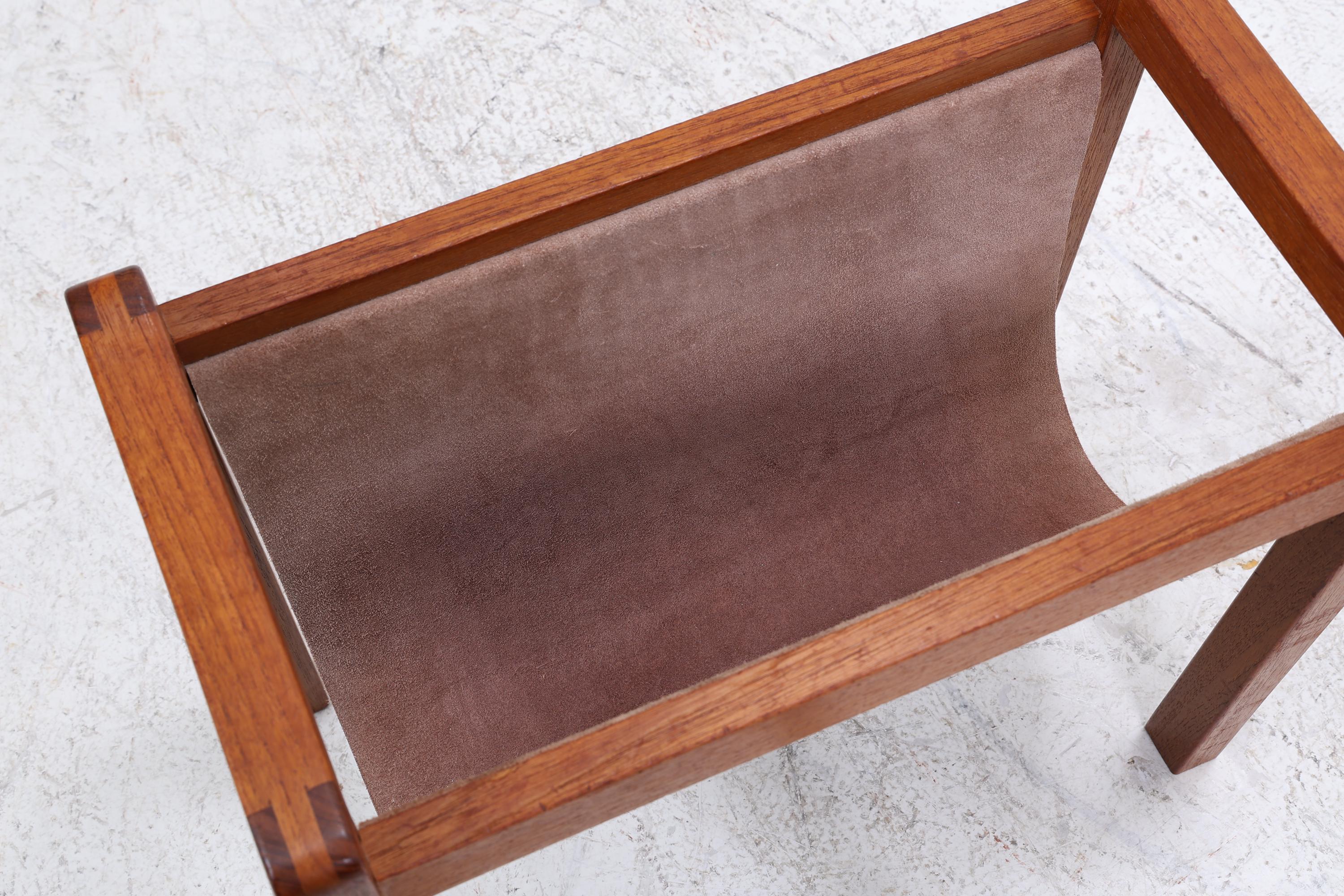 Vintage Teak Zeitungsständer | Mid-Century Magazinhalter Danish Modern