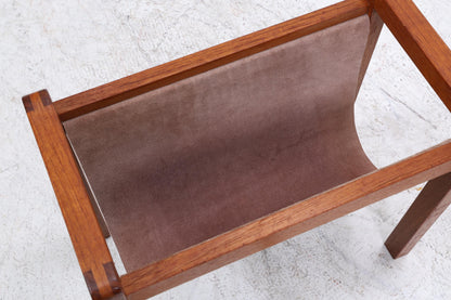 Vintage Teak Zeitungsständer | Mid-Century Magazinhalter Danish Modern