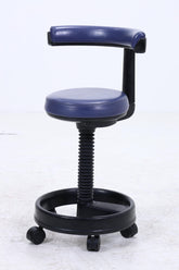 1v4 Siemens Sirona Stil Rollhocker | Vintage Praxis- & Laborhocker | Industrie Design Drehhocker